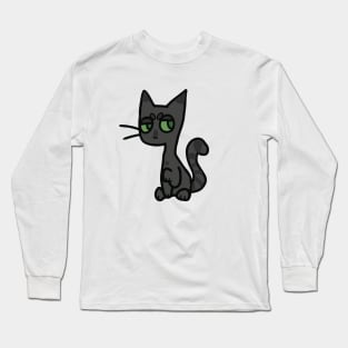 Gray Cat Long Sleeve T-Shirt